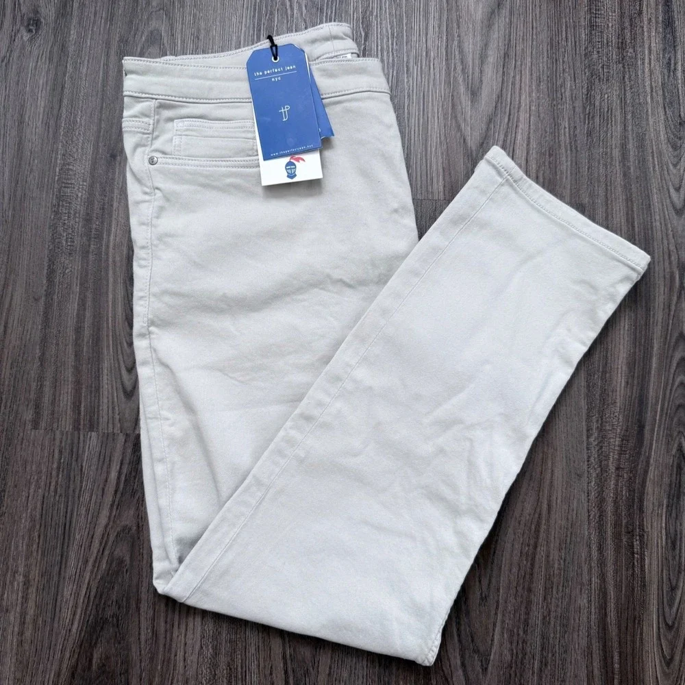 The Perfect Jean NYC Men's Slim Thick Denkhaki Pants 38x30 Stretch New With Tags